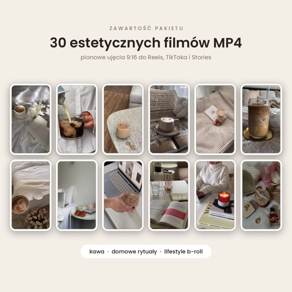 Coffee Mood – 30 estetycznych filmów do rolek