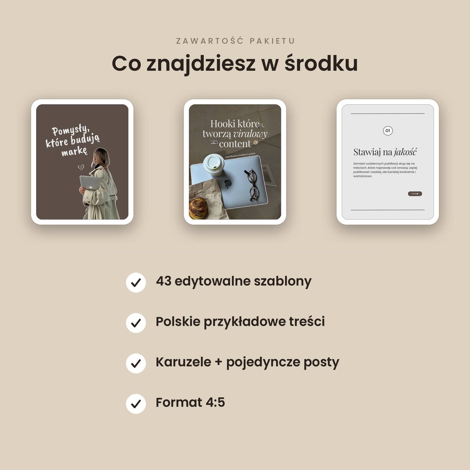 43 szablony do karuzel i postów – Canva