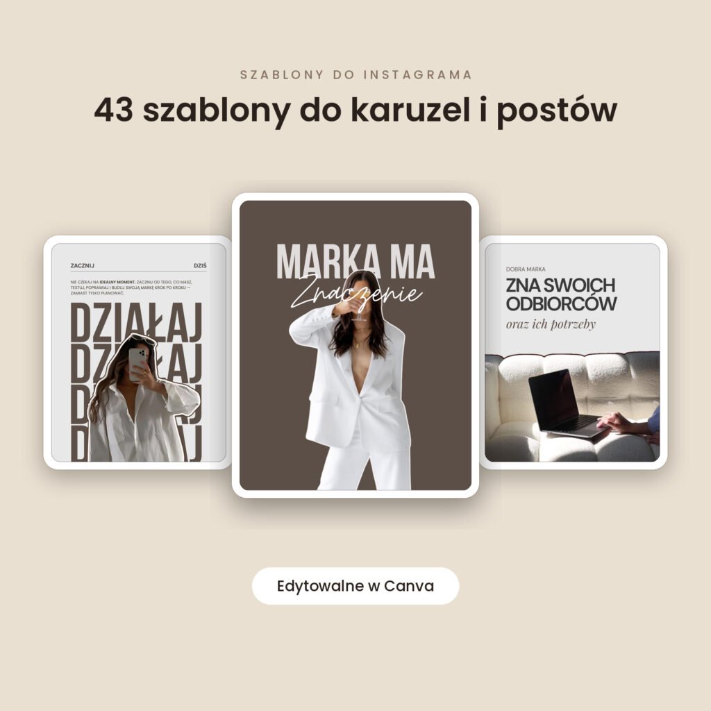 43 szablony do karuzel i postów – Canva