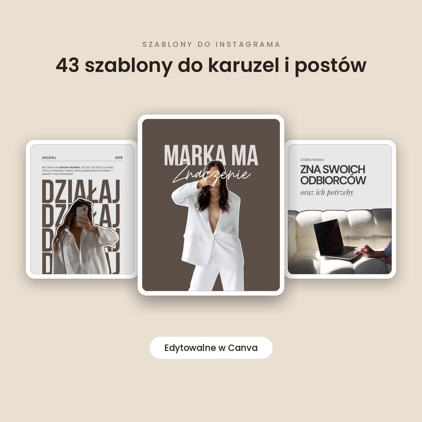 43 szablony do karuzel i postów – Canva